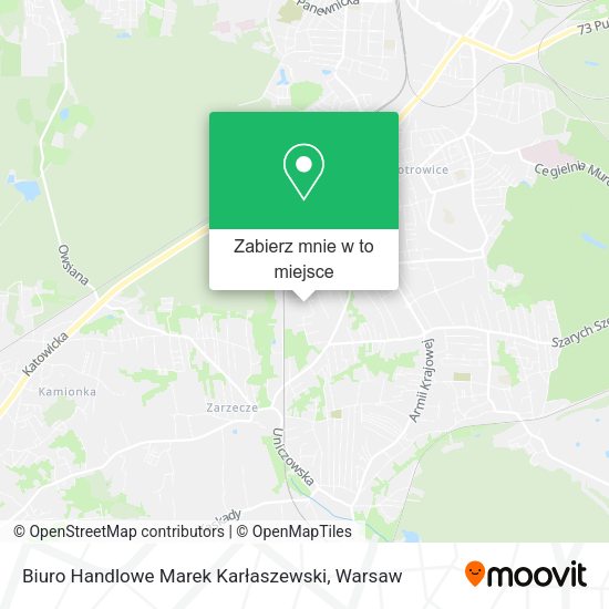 Mapa Biuro Handlowe Marek Karłaszewski