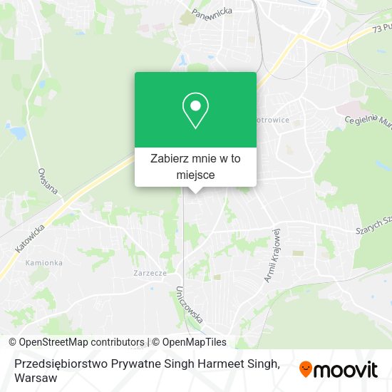 Mapa Przedsiębiorstwo Prywatne Singh Harmeet Singh