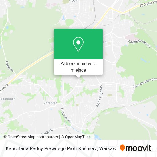 Mapa Kancelaria Radcy Prawnego Piotr Kuśnierz