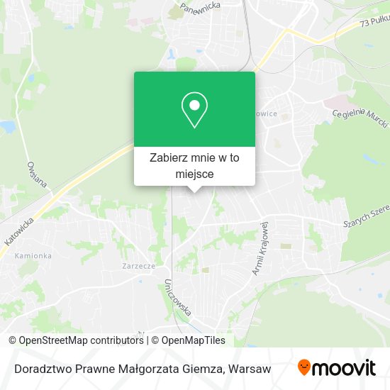 Mapa Doradztwo Prawne Małgorzata Giemza