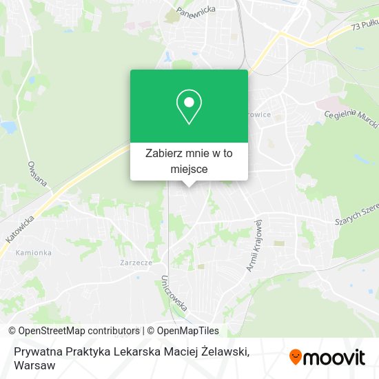 Mapa Prywatna Praktyka Lekarska Maciej Żelawski