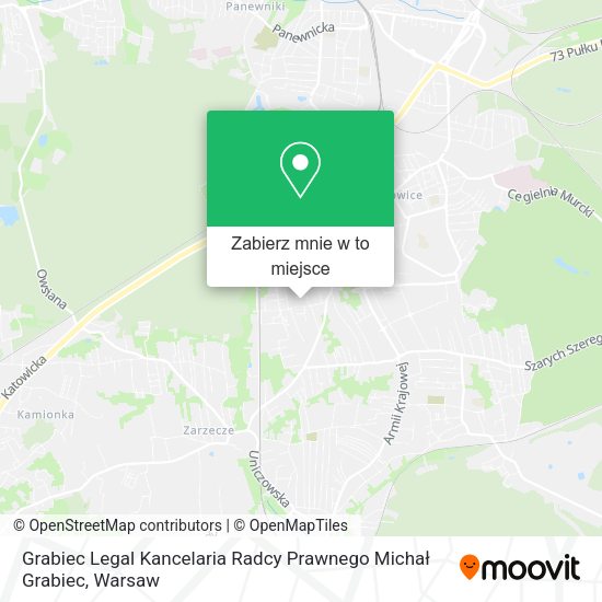 Mapa Grabiec Legal Kancelaria Radcy Prawnego Michał Grabiec