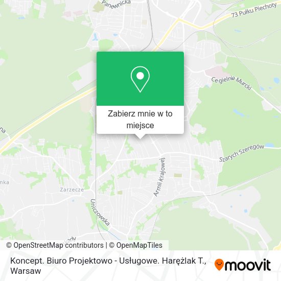 Mapa Koncept. Biuro Projektowo - Usługowe. Harężlak T.