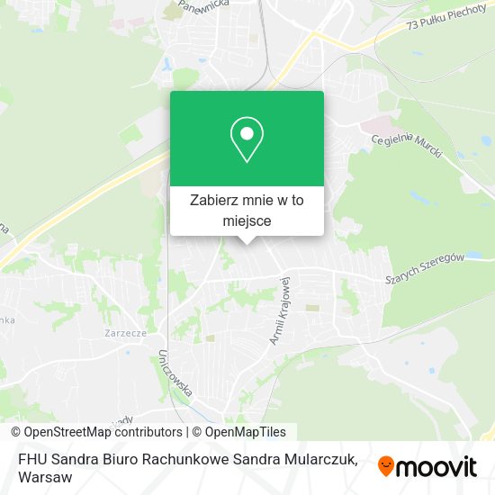 Mapa FHU Sandra Biuro Rachunkowe Sandra Mularczuk