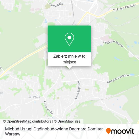 Mapa Micbud Usługi Ogólnobudowlane Dagmara Domiter