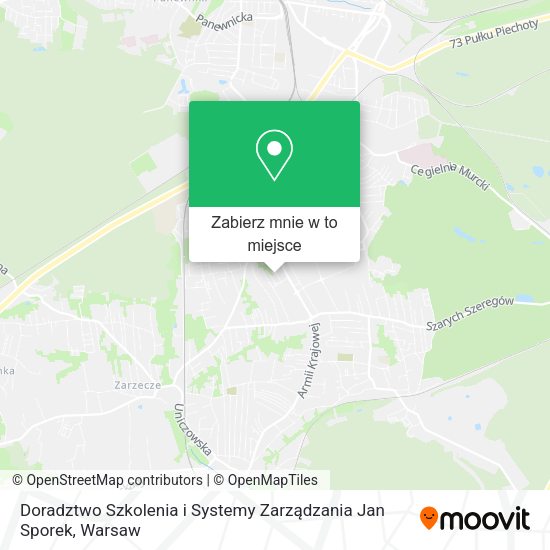 Mapa Doradztwo Szkolenia i Systemy Zarządzania Jan Sporek