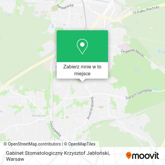 Mapa Gabinet Stomatologiczny Krzysztof Jabłoński