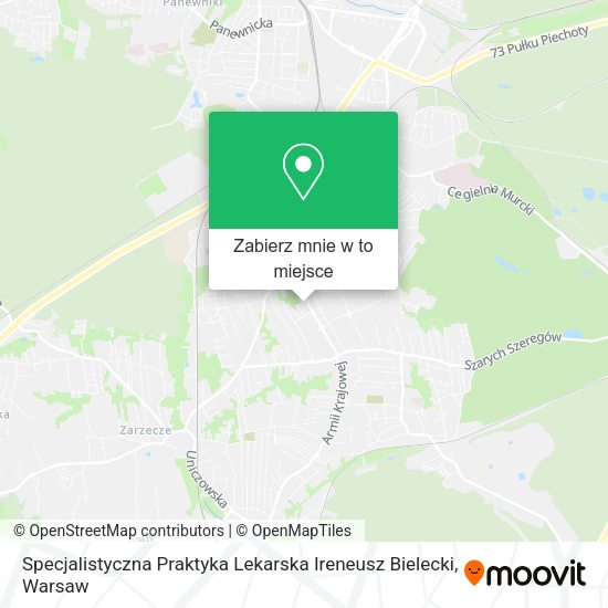 Mapa Specjalistyczna Praktyka Lekarska Ireneusz Bielecki