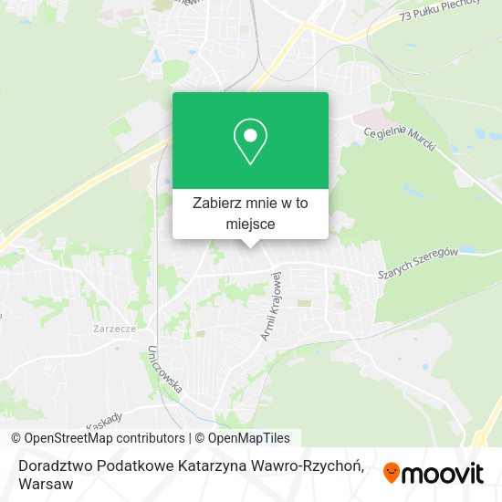 Mapa Doradztwo Podatkowe Katarzyna Wawro-Rzychoń