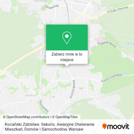 Mapa Kocański Zdzisław. Sekuris. Awaryjne Otwieranie Mieszkań, Domów i Samochodów