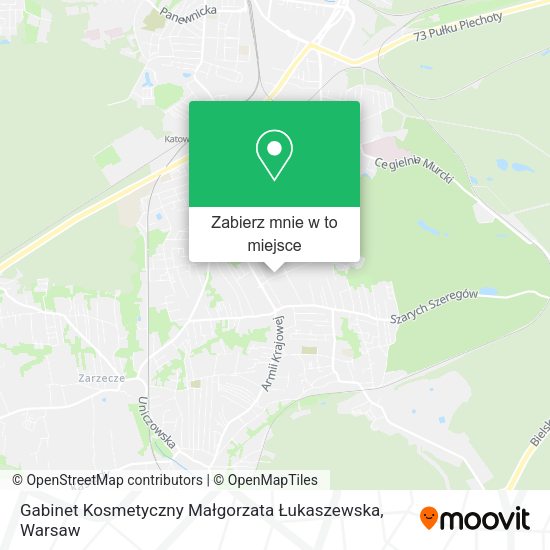 Mapa Gabinet Kosmetyczny Małgorzata Łukaszewska