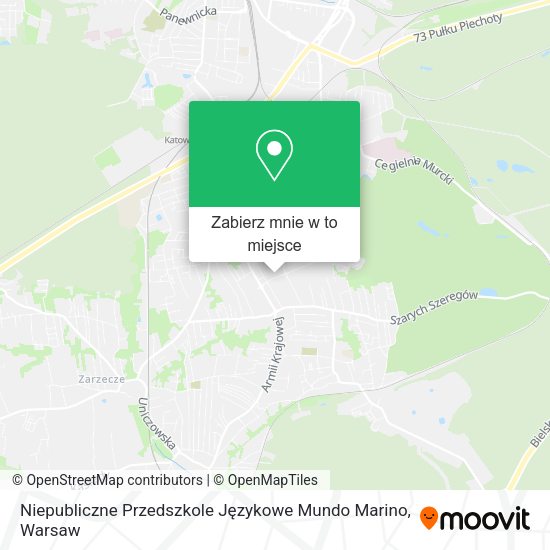 Mapa Niepubliczne Przedszkole Językowe Mundo Marino