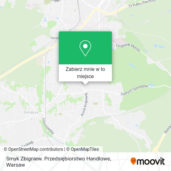 Mapa Smyk Zbigniew. Przedsiębiorstwo Handlowe