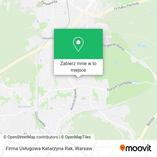 Mapa Firma Usługowa Katarzyna Rak