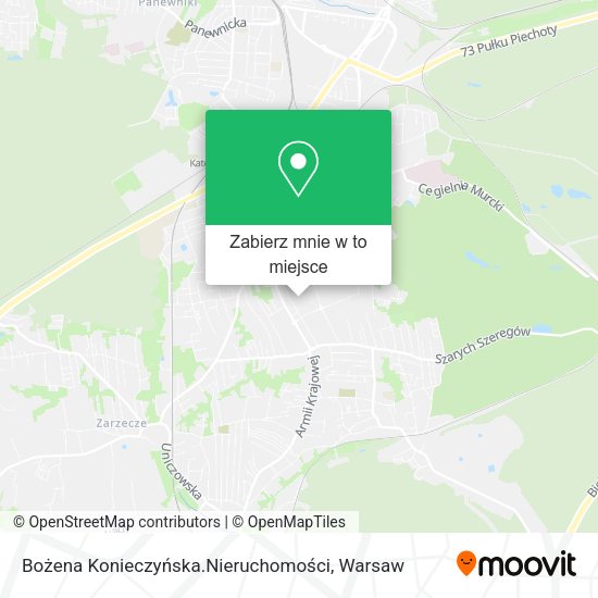 Mapa Bożena Konieczyńska.Nieruchomości