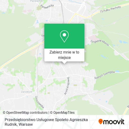 Mapa Przedsiębiorstwo Usługowe Spoleto Agnieszka Rudnik