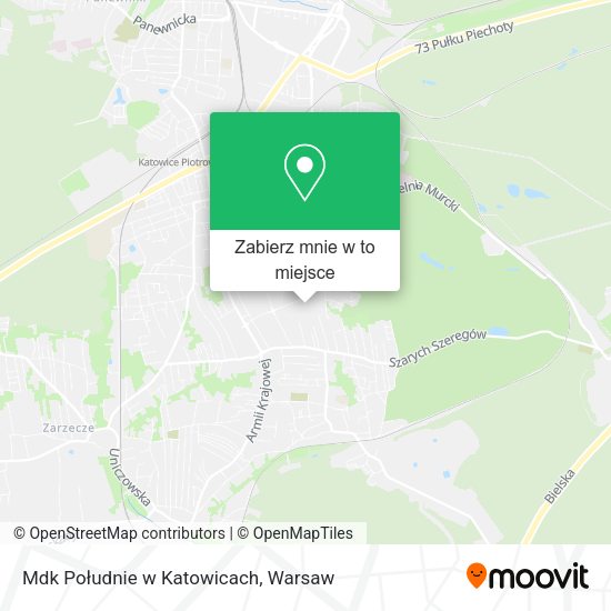 Mapa Mdk Południe w Katowicach