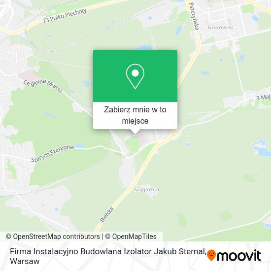 Mapa Firma Instalacyjno Budowlana Izolator Jakub Sternal