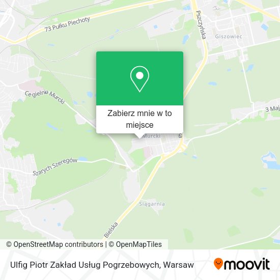 Mapa Ulfig Piotr Zakład Usług Pogrzebowych