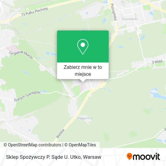 Mapa Sklep Spożywczy P. Sąde U. Utko