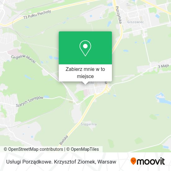 Mapa Usługi Porządkowe. Krzysztof Ziomek