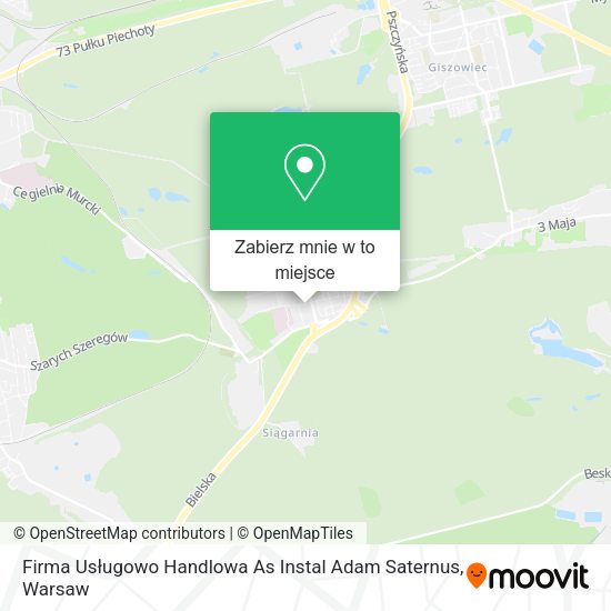 Mapa Firma Usługowo Handlowa As Instal Adam Saternus