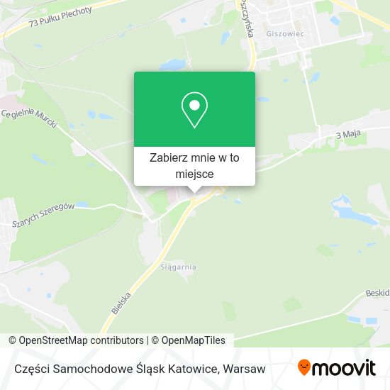 Mapa Części Samochodowe Śląsk Katowice