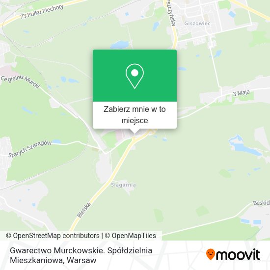 Mapa Gwarectwo Murckowskie. Spółdzielnia Mieszkaniowa