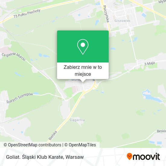 Mapa Goliat. Śląski Klub Karate