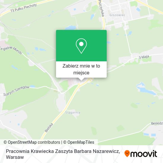 Mapa Pracownia Krawiecka Zaszyta Barbara Nazarewicz