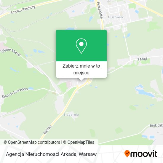 Mapa Agencja Nieruchomosci Arkada