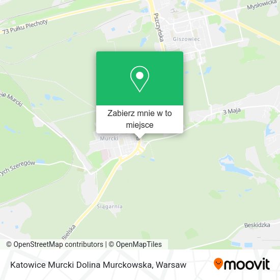 Mapa Katowice Murcki Dolina Murckowska