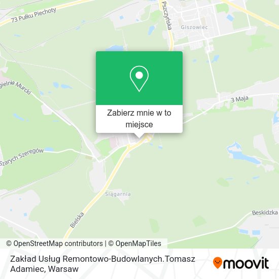 Mapa Zakład Usług Remontowo-Budowlanych.Tomasz Adamiec