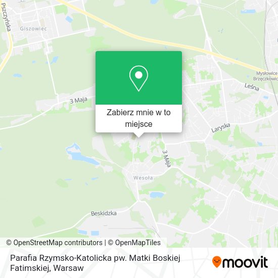 Mapa Parafia Rzymsko-Katolicka pw. Matki Boskiej Fatimskiej