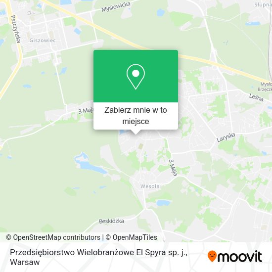 Mapa Przedsiębiorstwo Wielobranżowe El Spyra sp. j.