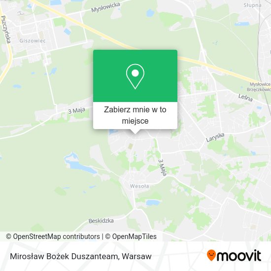 Mapa Mirosław Bożek Duszanteam