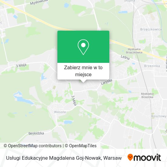 Mapa Usługi Edukacyjne Magdalena Goj-Nowak