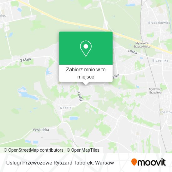 Mapa Uslugi Przewozowe Ryszard Taborek