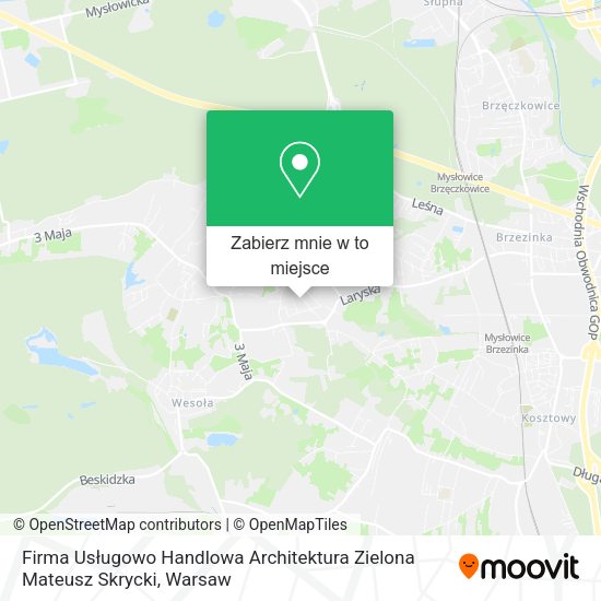 Mapa Firma Usługowo Handlowa Architektura Zielona Mateusz Skrycki