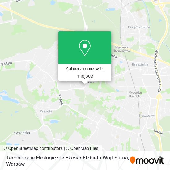 Mapa Technologie Ekologiczne Ekosar Elzbieta Wojt Sarna