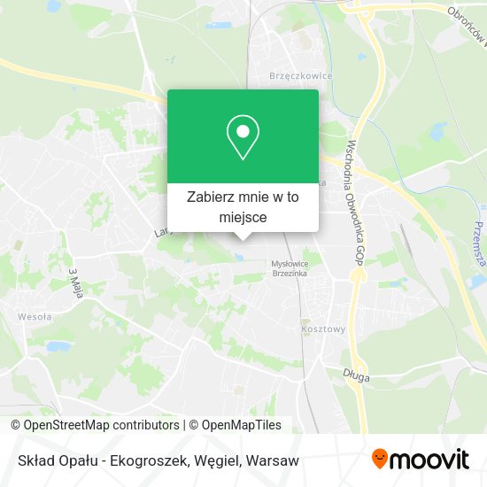 Mapa Skład Opału - Ekogroszek, Węgiel