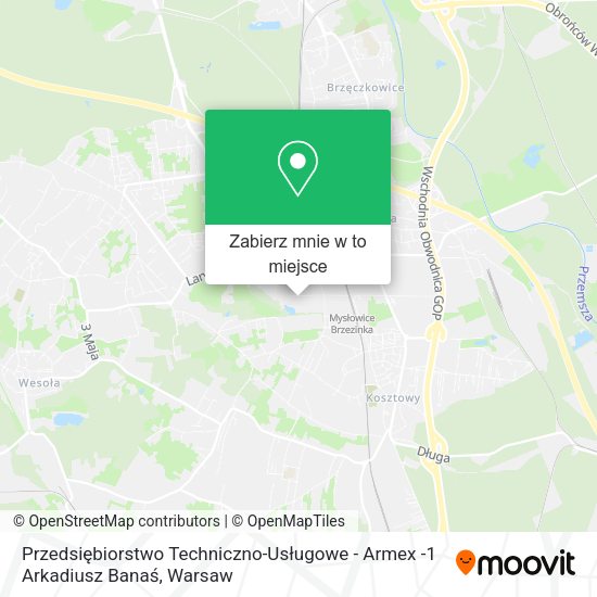 Mapa Przedsiębiorstwo Techniczno-Usługowe - Armex -1 Arkadiusz Banaś