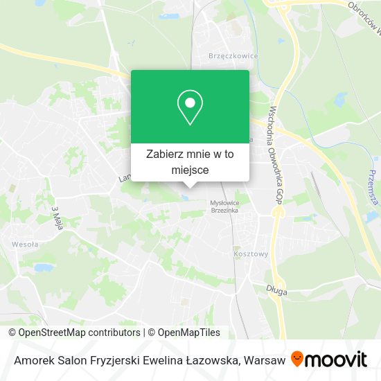 Mapa Amorek Salon Fryzjerski Ewelina Łazowska