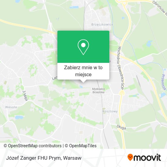 Mapa Józef Zanger FHU Prym