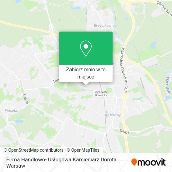 Mapa Firma Handlowo- Usługowa Kamieniarz Dorota