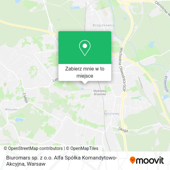 Mapa Biuromars sp. z o.o. Alfa Spółka Komandytowo- Akcyjna