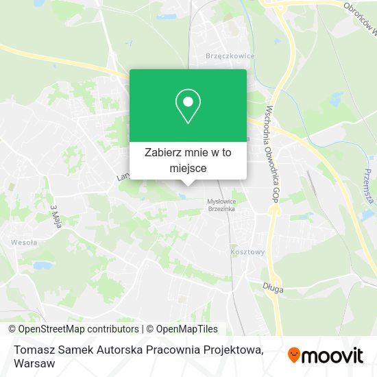 Mapa Tomasz Samek Autorska Pracownia Projektowa