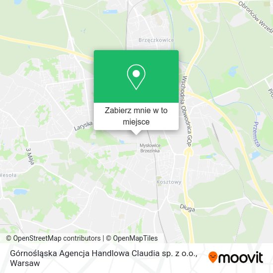 Mapa Górnośląska Agencja Handlowa Claudia sp. z o.o.