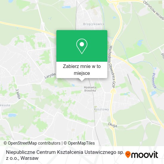 Mapa Niepubliczne Centrum Kształcenia Ustawicznego sp. z o.o.