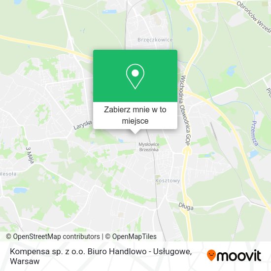 Mapa Kompensa sp. z o.o. Biuro Handlowo - Usługowe